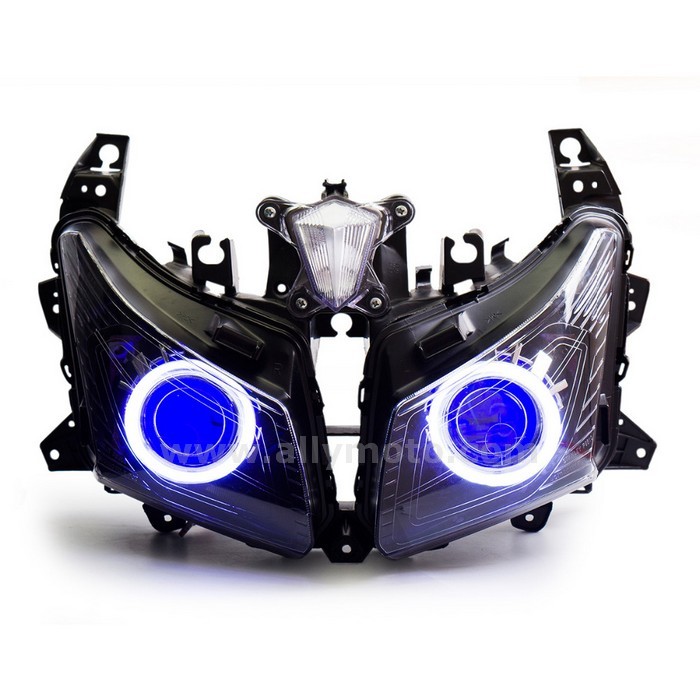 020 Angel Demon Eyes Hid Custom Headlight Yamaha Tmax 530 2012-2014 Blue 020 Angel Demon Eyes Hid Custom Headlight Yamaha Tmax 530 2012-2014 Blue